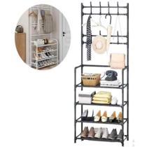 Sapateira Arara Cabideiro Prateleira Rack Estante Multifuncional Sapato Roupa Banheiro Sapateira Arara Cabideiro Prateleira Rack Estante Multifuncional Sapato Roupa Banheiro