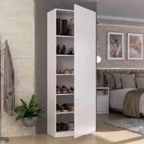Sapateira Armário Multiuso 187cm Vertical 1 Porta 100% MDF