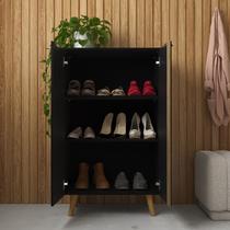 Sapateira Armário Multiuso com 2 Portas e 3 Prateleiras Organizador para Hall e Entrada Tênis Sapato Sapateira Armário Multiuso com 2 Portas e 3 Prateleiras Organizador para Hall e Entrada Tênis Sapato
