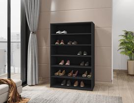 Sapateira Armário Multiuso Lais Ajl Móveis - Preto Sapateira Armário Multiuso Lais Ajl Móveis - Preto