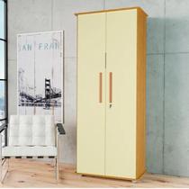 Sapateira Armário Multiuso Organizador 2 Portas com Chave Primus - Mel/Pérola Sapateira Armário Multiuso Organizador 2 Portas com Chave Primus - Mel/Pérola