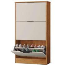 Sapateira Aurora 3 Portas Rud Rack Cor Cedro Areia Sapateira Aurora 3 Portas Rud Rack Cor Cedro Areia