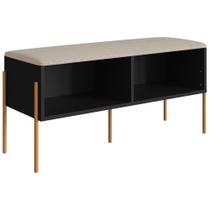 Sapateira Banco 93cm Pes Metal Oslo 28968 Nero Artesano