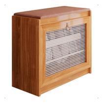 Sapateira Banco Madeira Acento Almofadado material sintético Lançamento Sapateira Banco Madeira Acento Almofadado material sintético Lançamento