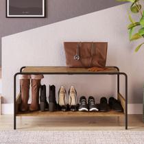 Sapateira Banco Tube para Hall de entrada Artesano