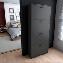 Sapateira Basculante 4 Gavetas Lunna Preto