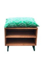 Sapateira boho verde sala quarto escritório 40x40 4 pares Sapateira boho verde sala quarto escritório 40x40 4 pares