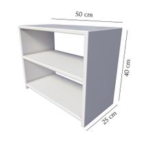 Sapateira Branca Para Quarto E Sala 50x40 Rack Sapatos Branca