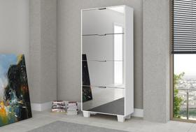 Sapateira C/ Espelho P/ 24 Pares Londres - Branco