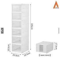 Sapateira Caixa De Sapato Empilhável Vertical 6 Andares