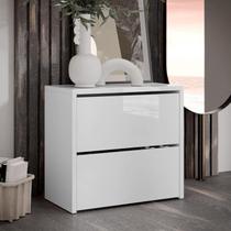 Sapateira Caixa Multiuso Sapatos Quarto Banco Sentar Calçadeira para Hall de Entrada Retrô Decoração Mel Branco