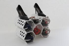 Sapateira Colmeia 5 Cavidades Porta Hall Quarto - Branco Sapateira Colmeia 5 Cavidades Porta Hall Quarto - Branco