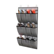 Sapateira Com 12 Divisórias Pendurar Na Porta Sapato Tenis Sapateira Com 12 Divisórias Pendurar Na Porta Sapato Tenis