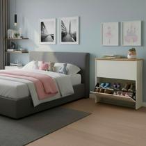 Sapateira com 2 Portas Multiuso Organizadora Para Quarto e Closet - Kelan Sapateira com 2 Portas Multiuso Organizadora Para Quarto e Closet - Kelan