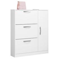 Sapateira com 4 Portas e 1 Prateleira Niterói Branco Sapateira com 4 Portas e 1 Prateleira Niterói Branco