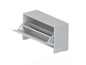 Sapateira Com Porta Vai E Vem Empilhável - Branca