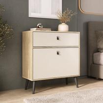Sapateira Cômoda com Gaveta para Quarto Bege/Amêndoa/Off White Sapateira Cômoda com Gaveta para Quarto Bege/Amêndoa/Off White
