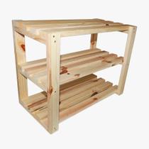 Sapateira de Madeira para 9 Calçados com Pintura - Modelo M