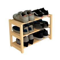 Sapateira De Pinus 3 Andares - Organize Seus Sapatos Hall