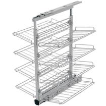 Sapateira Deslizante com 8 Prateleiras 44x22cm e Corrediças Masutti Copat em Aço Carbono