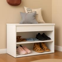 Sapateira E Banco 2 Prateleiras E Assento Hall - Cores Sapateira E Banco 2 Prateleiras E Assento Hall - Cores