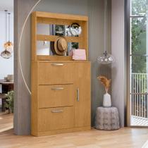 Sapateira e Porta Objetos com Espelho Pedras Naturalle