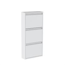Sapateira em Aço 3 Gavetas Home Office Pandin Branco