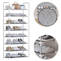 Sapateira estante 8 andares prateleiras estrutura metálica Sapateira estante 8 andares prateleiras estrutura metálica