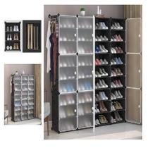 Sapateira Gigante 72 Pares, Armário Modular Organizador 144 Sapatos, 36 Prateleiras Multiuso para Roupas e Brinquedos