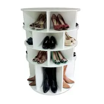 Sapateira Giratória Com Divisória Para Botas 1.05m Branca Sapateira Giratória Com Divisória Para Botas 1.05m Branca