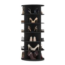 Sapateira Giratória Zeelux MDF 24 pares Preta Sapateira Giratória Zeelux MDF 24 pares Preta