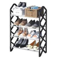 Sapateira grande organizador desmontavel 8 pares sala quarto porta hall 4 prateleiras multiuso estante sapato Sapateira grande organizador desmontavel 8 pares sala quarto porta hall 4 prateleiras multiuso estante sapato