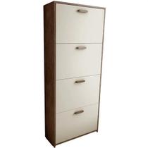 Sapateira Lunna 4 Portas Borsari Cor Canela Off White