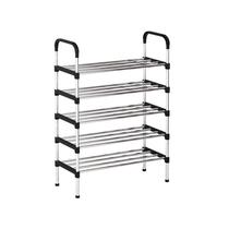 Sapateira Luxo Aço Inox 5 Prateleiras 15 Pares Organizador
