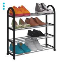 Sapateira Moderna Compacta Ideal 4 Andares Multiuso Organizador