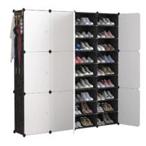 Sapateira modular 12 compartimentos organizador 72 pares sapatos tenis quarto closet