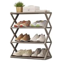 Sapateira Modular 4 Prateleiras Ajustavel Casa Closet Sala Estante 8 Pares Calcados Luxo Cinza Sapateira Modular 4 Prateleiras Ajustavel Casa Closet Sala Estante 8 Pares Calcados Luxo Cinza