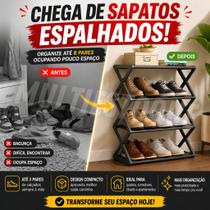Sapateira Multiuso 4 andares organizadora 8 pares Sapateira Multiuso 4 andares organizadora 8 pares