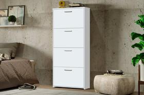 Sapateira / Multiuso CA 4 Portas Compacta Cor Branco Sapateira / Multiuso CA 4 Portas Compacta Cor Branco