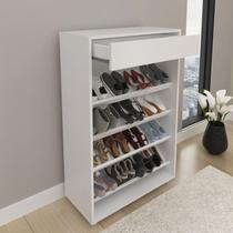 Sapateira Multiuso com 1 Gaveta e 4 Prateleiras SA3404 Branca Tecnomobili Sapateira Multiuso com 1 Gaveta e 4 Prateleiras SA3404 Branca Tecnomobili