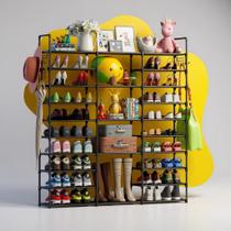 Sapateira Multiuso Organizador 55 Pares Porta Sapatos Sandálias Chinelos Tênis Prateleira Armário Cabide Vertical Parede Sapateira Multiuso Organizador 55 Pares Porta Sapatos Sandálias Chinelos Tênis Prateleira Armário Cabide Vertical Parede