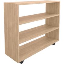 Sapateira Multiuso Organizador Com 03 Prateleiras E Rodizio Pérola L03 Amadeirado - Lyam Sapateira Multiuso Organizador Com 03 Prateleiras E Rodizio Pérola L03 Amadeirado - Lyam