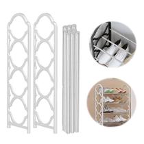 Sapateira Multiuso Rack para Calçados 4 Andares Branco Organizador de Sapatos