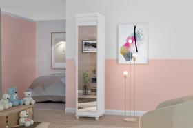 Sapateira Multiuso SA 1 Porta Com Espelho de Corpo Inteiro Cor Branco Sapateira Multiuso SA 1 Porta Com Espelho de Corpo Inteiro Cor Branco