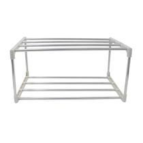 Sapateira Organizador 4 Pares 2 Níveis Prateleira Empilhável