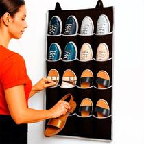 Sapateira Organizador de Calçado Sapato Tênis 8 Pares Vertical PVC Pendurável Alça Porta Armário Sapateira Organizador de Calçado Sapato Tênis 8 Pares Vertical PVC Pendurável Alça Porta Armário