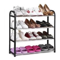 Sapateira Organizador De Sapatos 4 Prateleiras Até 12 Pares Sapateira Organizador De Sapatos 4 Prateleiras Até 12 Pares