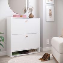 Sapateira Organizador de Sapatos Fechada com 2 Portas e Nicho Minimalista e Funcional Sapateira Organizador de Sapatos Fechada com 2 Portas e Nicho Minimalista e Funcional