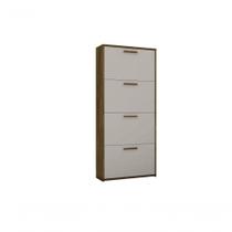 Sapateira Organizador Lunna 4 Gavetas - 1,50x65cm Canela-off White