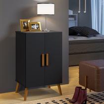 Sapateira Organizador Multifuncional Retro 2 Portas P/12 Pares -Pês de Madeira Sapateira Organizador Multifuncional Retro 2 Portas P/12 Pares -Pês de Madeira